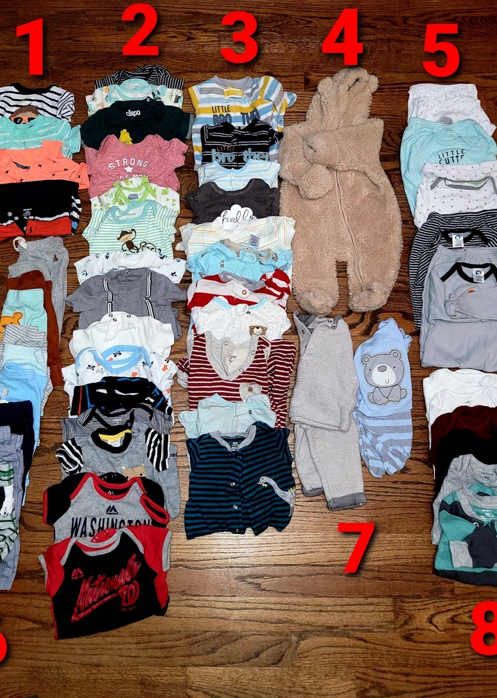 Infant Boys Clothes 0-3 & 3 Months
